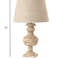 HomeRoots Beige Traditional Vase Table Lamps in Set of Two