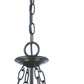 HomeRoots Belle 3-Light Architectural Hanging Light in Bronze Finish