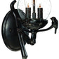 HomeRoots Bird Detail Lantern Wall Light in Matte Black Finish