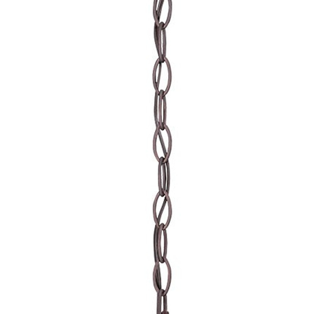 HomeRoots Birdhouse Shape Outdoor Hanging Light With Antique Bronze Finish