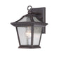 HomeRoots Birdhouse Shape Outdoor Wall Light in Matte Black Finish