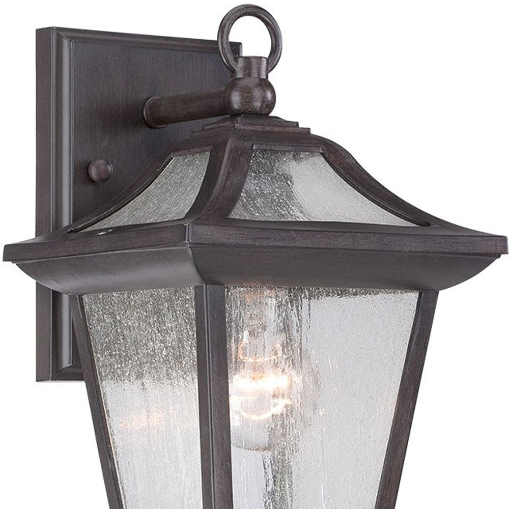 HomeRoots Birdhouse Shape Outdoor Wall Light in Matte Black Finish
