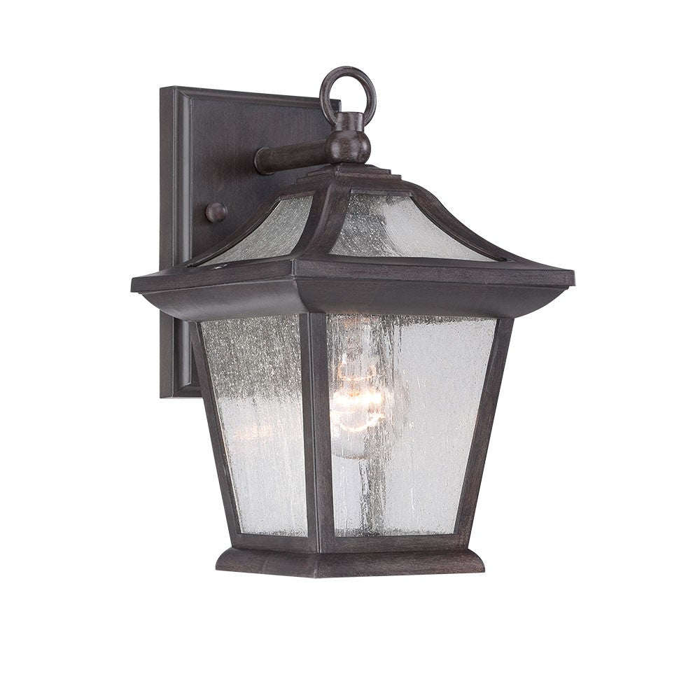 HomeRoots Birdhouse Shape Outdoor Wall Light in Matte Black Finish