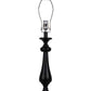HomeRoots Black Candlestick Table Lamp With Multi Color Tribal Arrows Shade