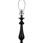 HomeRoots Black Candlestick Table Lamp With Tribal Arrows Shade