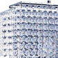 HomeRoots Bling Glam Rectangular Table Lamp With Faux Crystal Finish