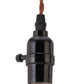 HomeRoots Braid Ceiling Lamp in Vintage Brass Finish