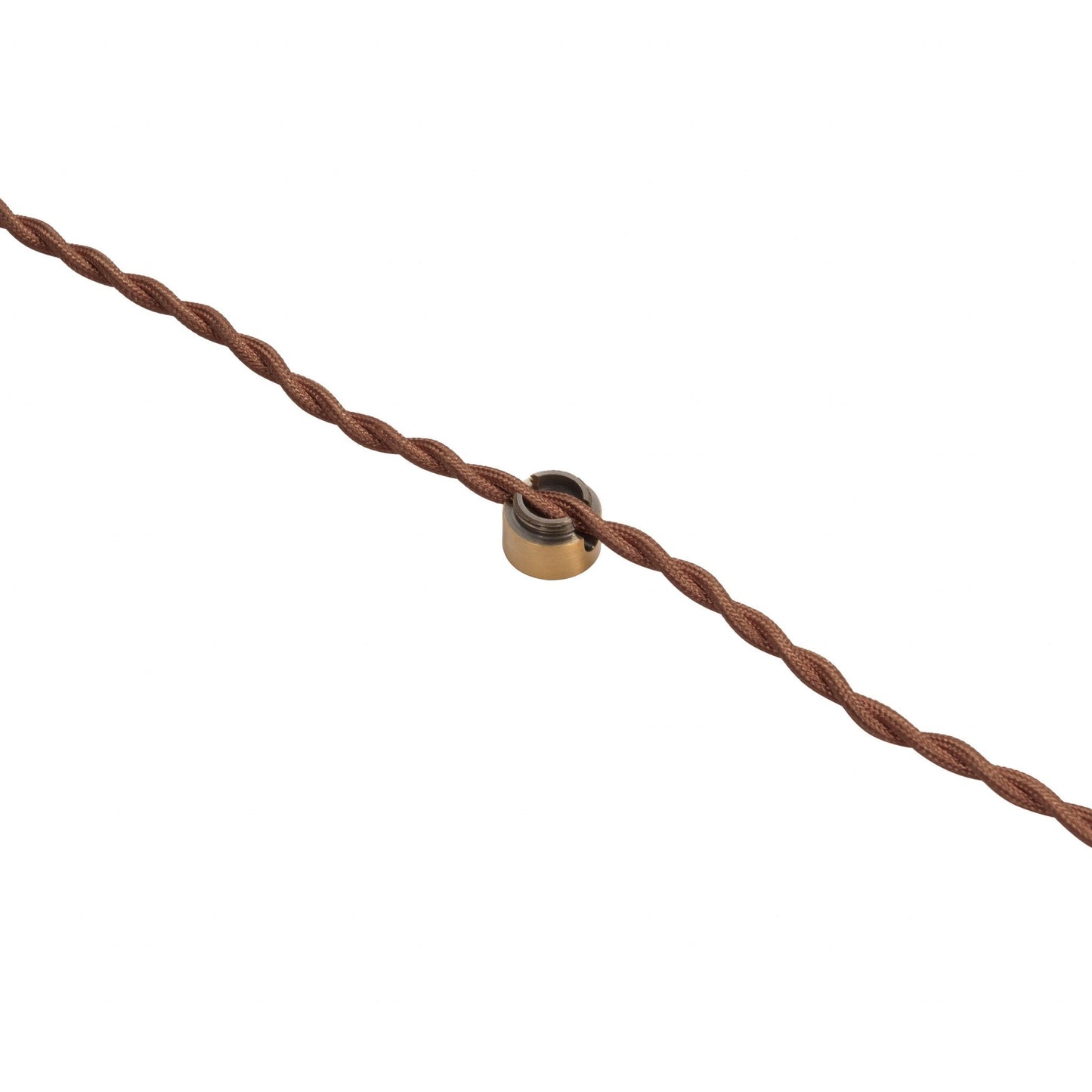 HomeRoots Braid Ceiling Lamp in Vintage Brass Finish