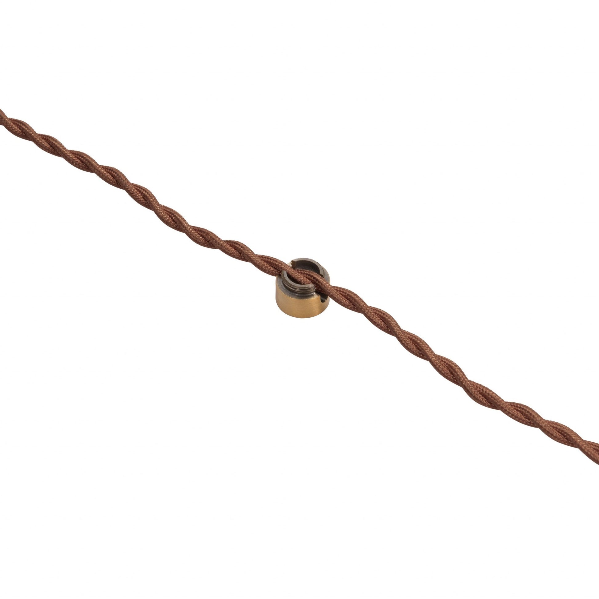 HomeRoots Braid Ceiling Lamp in Vintage Brass Finish