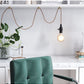 HomeRoots Braid Ceiling Lamp in Vintage Brass Finish