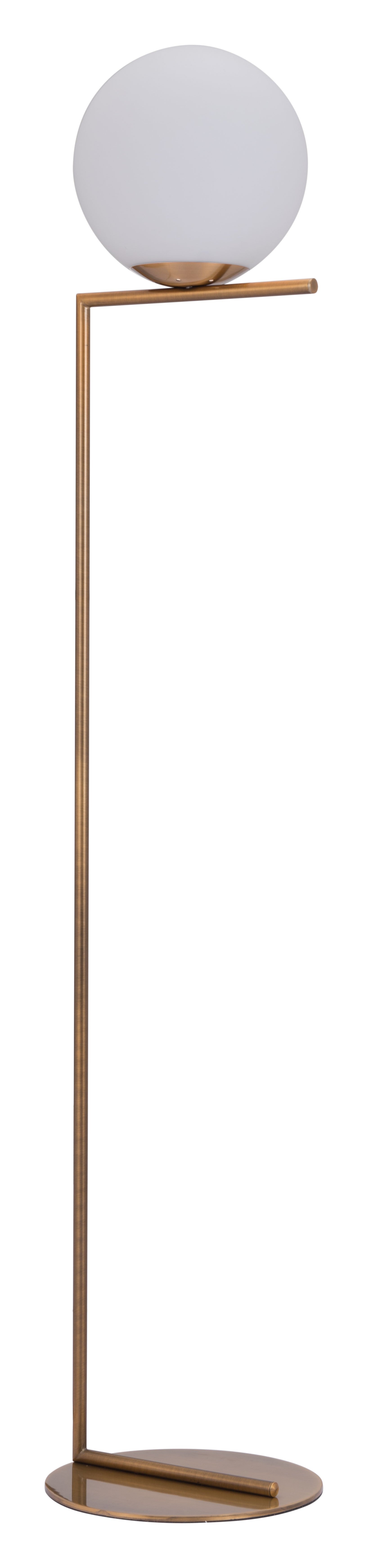 HomeRoots Brass Balance Floor Lamp