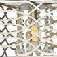 HomeRoots Brax 3-Light Island Pendant in Washed Gold With Crystal Accents