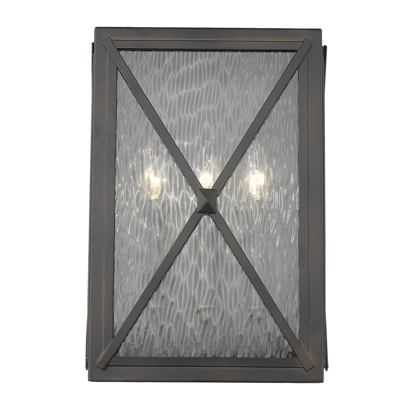 HomeRoots Brooklyn 3-Light ADA Certified Wall Light With Oil Rubbed Bronze Finish