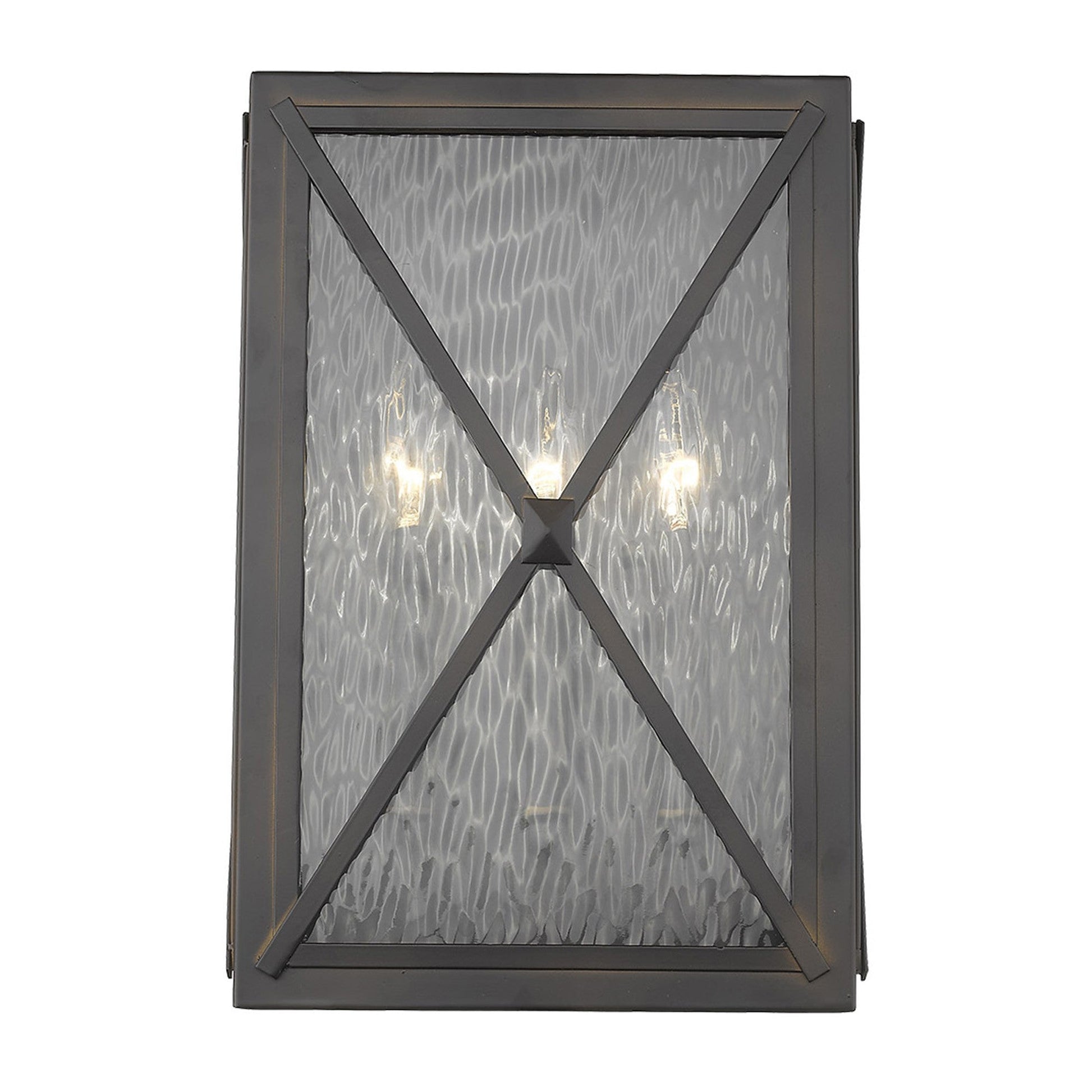 HomeRoots Brooklyn 3-Light ADA Certified Wall Light With Oil Rubbed Bronze Finish
