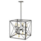 HomeRoots Brooklyn 8-Light Pendant in Oil Rubbed Bronze Finish