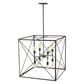 HomeRoots Brooklyn 8-Light Pendant in Oil Rubbed Bronze Finish