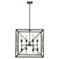 HomeRoots Brooklyn 8-Light Pendant in Oil Rubbed Bronze Finish