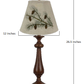 HomeRoots Brown Candlestick Table Lamp With Forest Pinecone Tree Shade