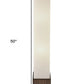 HomeRoots Brown Reed Floor Lamp With Elongated Rectangular Linen Shade