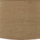 HomeRoots Brown Rustic Table Lamp With Round Linen Shade