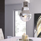 HomeRoots Bulb Ceiling Lamp in Silver Finish