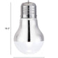 HomeRoots Bulb Ceiling Lamp in Silver Finish