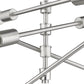 HomeRoots Calix 8-Light Pendant With Satin Nickel Finish