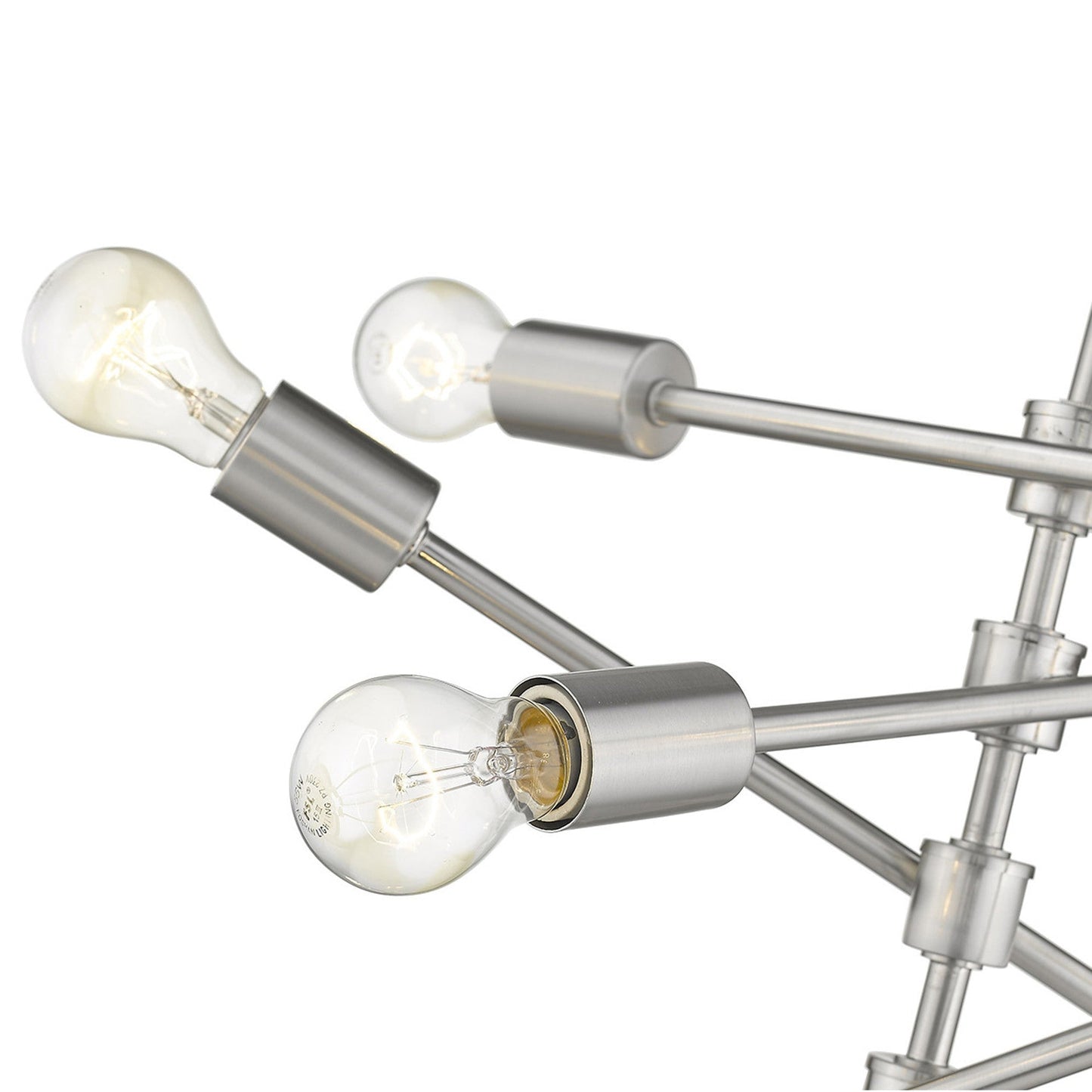 HomeRoots Calix 8-Light Pendant With Satin Nickel Finish