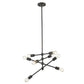 HomeRoots Calix 8-Light Pendant in Oil Rubbed Bronze Finish