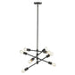 HomeRoots Calix 8-Light Pendant in Oil Rubbed Bronze Finish