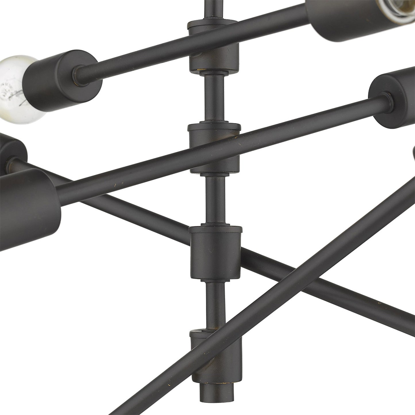 HomeRoots Calix 8-Light Pendant in Oil Rubbed Bronze Finish