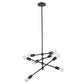 HomeRoots Calix 8-Light Pendant in Oil Rubbed Bronze Finish