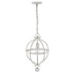 HomeRoots Callie 1-Light Pendant With Country White Finish