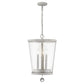 HomeRoots Callie 3-Light Country Foyer Pendant in White Finish