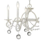 HomeRoots Callie 5-Light Chandelier in Country White Finish