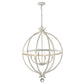 HomeRoots Callie 6-Light Pendant in Country White Finish