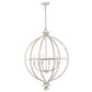 HomeRoots Callie 6-Light Pendant in Country White Finish