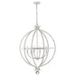 HomeRoots Callie 6-Light Pendant in Country White Finish