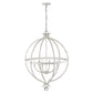 HomeRoots Callie 6-Light Pendant in Country White Finish