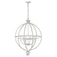 HomeRoots Callie 6-Light Pendant in Country White Finish