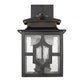 HomeRoots Calvert 3-Light Wall Light in Oil-Rubbed Bronze Finish