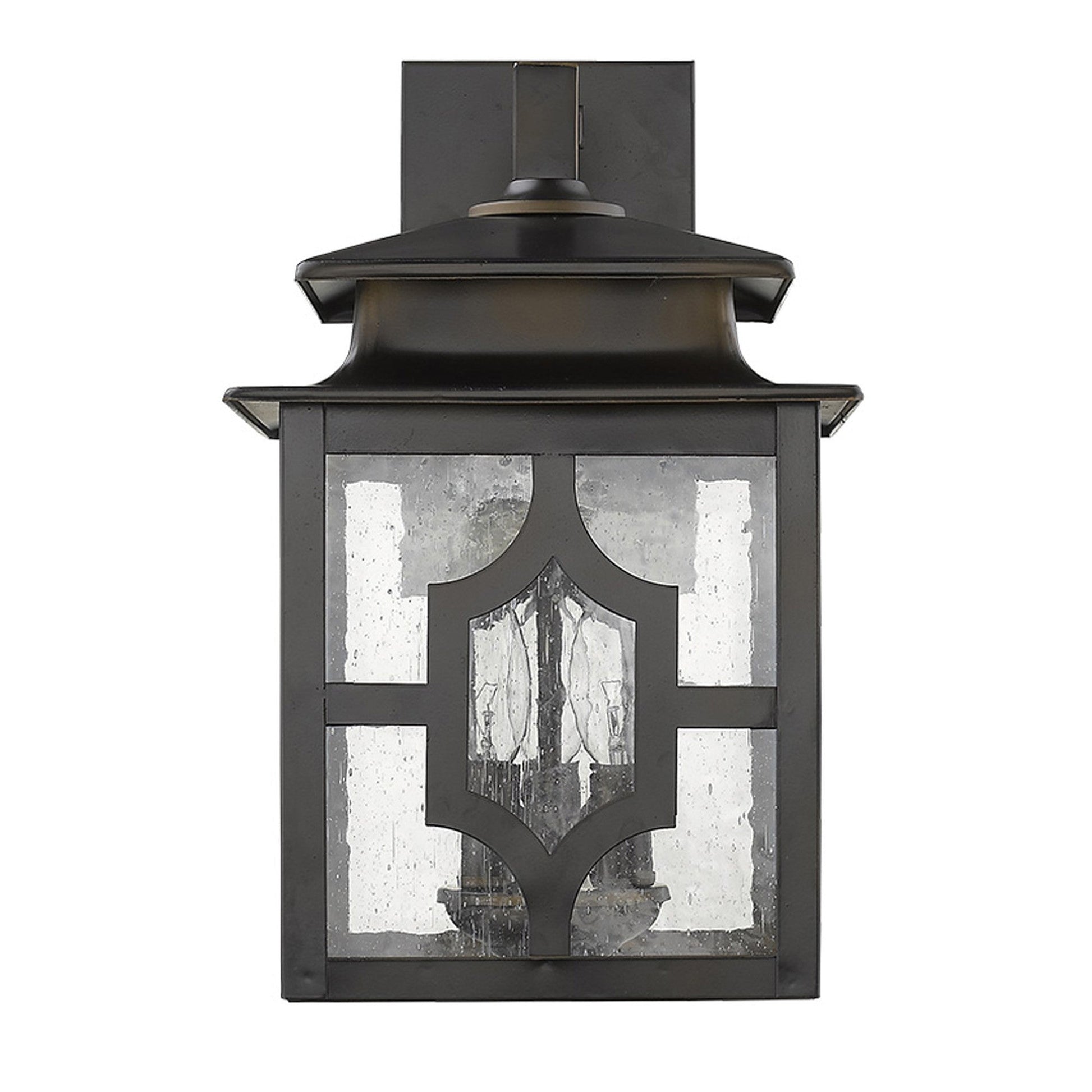 HomeRoots Calvert 3-Light Wall Light in Oil-Rubbed Bronze Finish