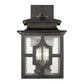 HomeRoots Calvert 3-Light Wall Light in Oil-Rubbed Bronze Finish