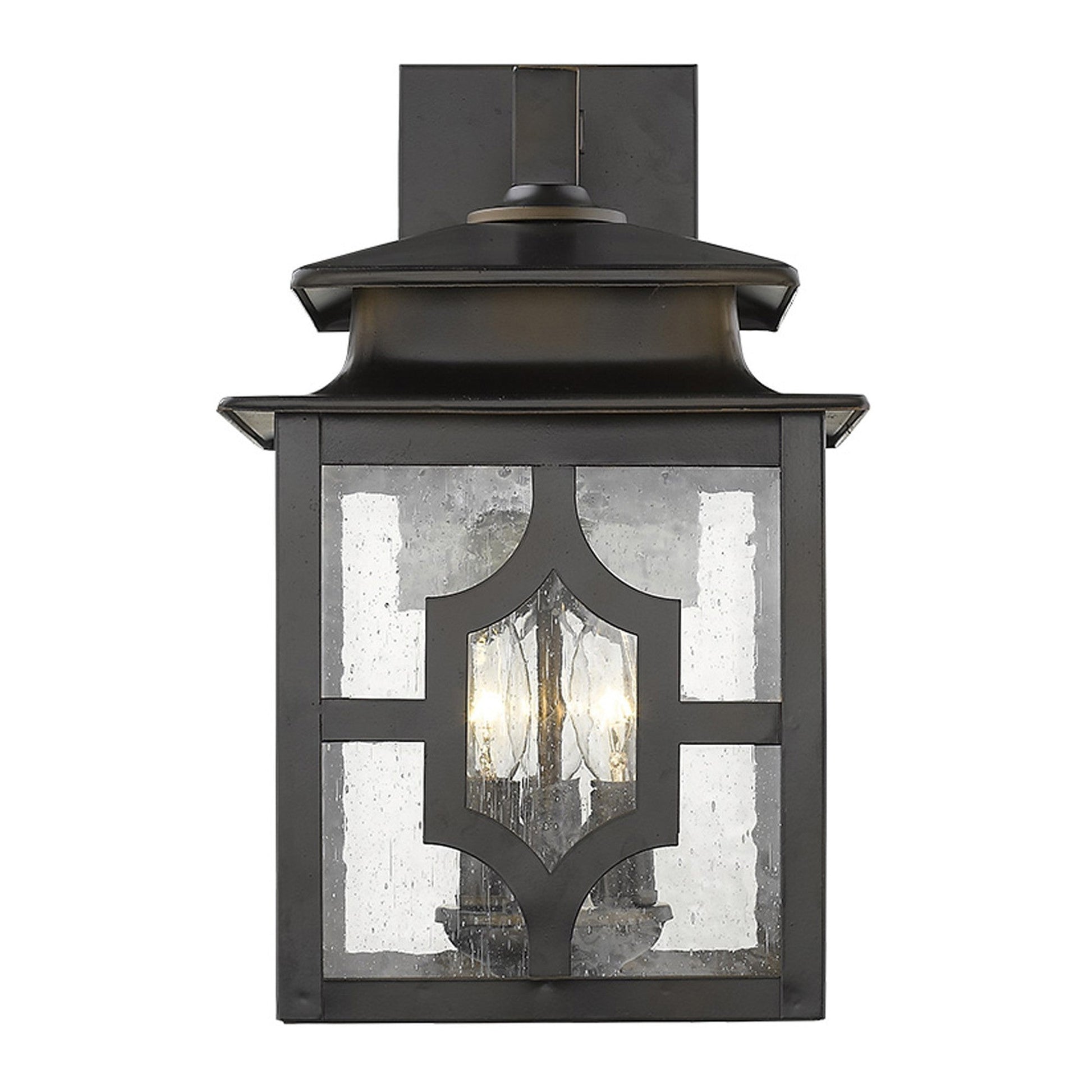 HomeRoots Calvert 3-Light Wall Light in Oil-Rubbed Bronze Finish
