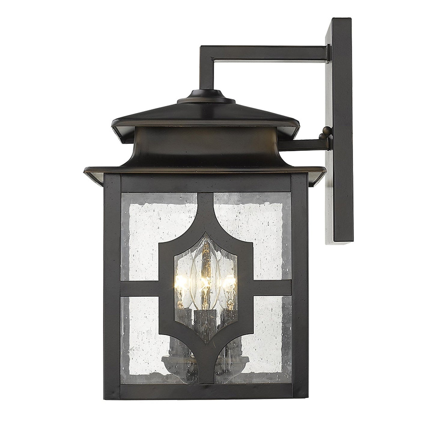 HomeRoots Calvert 3-Light Wall Light in Oil-Rubbed Bronze Finish