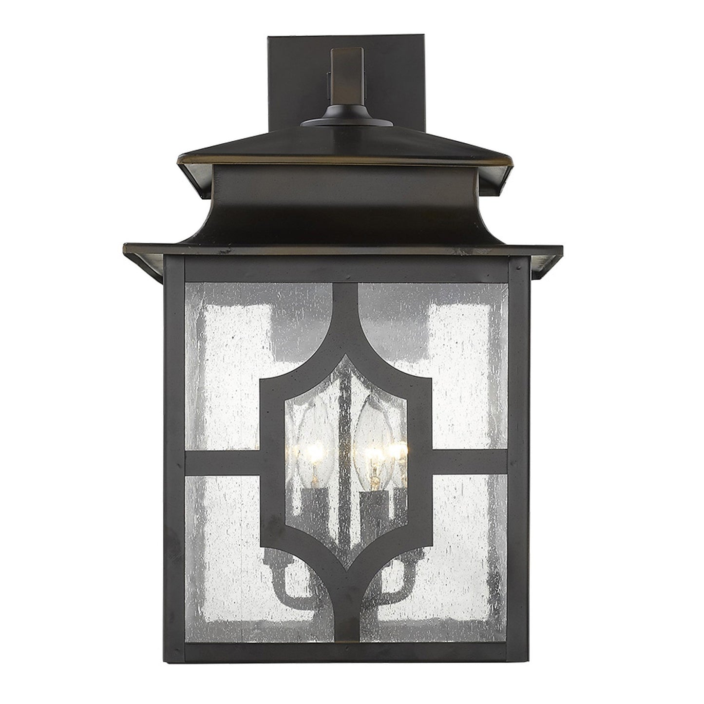 HomeRoots Calvert 4-Light Wall Light in Oil Rubbed Bronze Finish