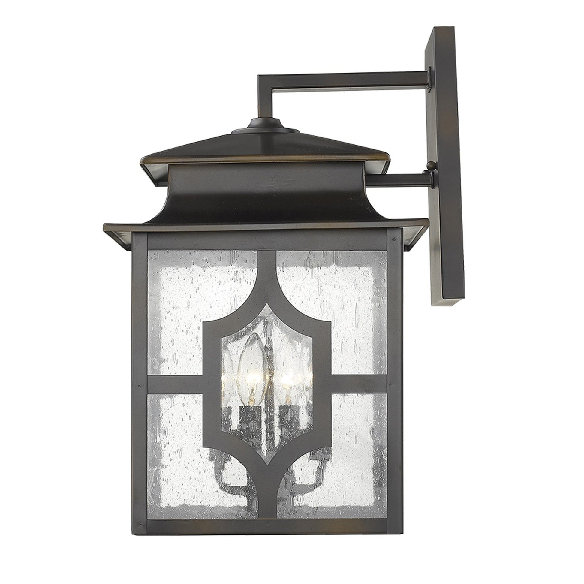 HomeRoots Calvert 4-Light Wall Light in Oil Rubbed Bronze Finish