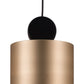 HomeRoots Can Deco Lamp in Gold Finish