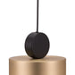 HomeRoots Can Deco Lamp in Gold Finish