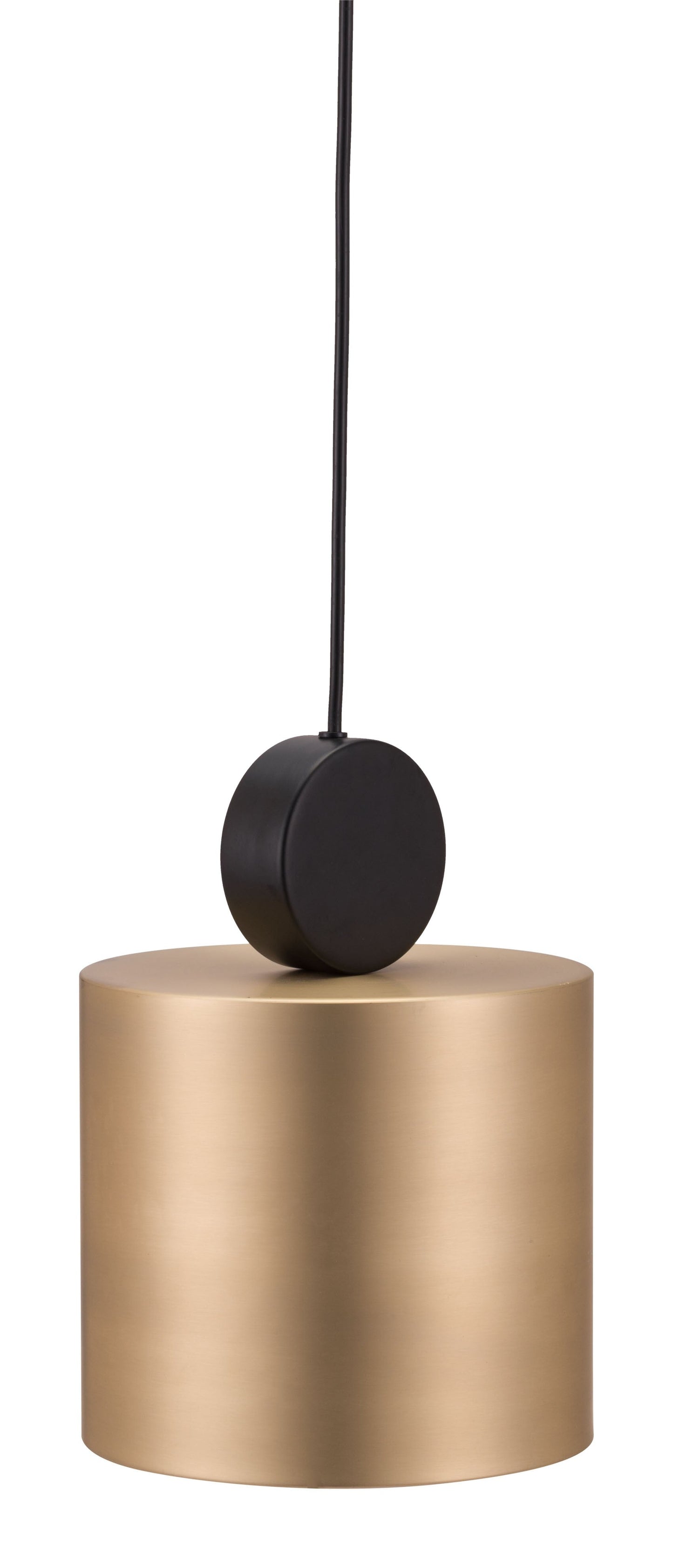 HomeRoots Can Deco Lamp in Gold Finish